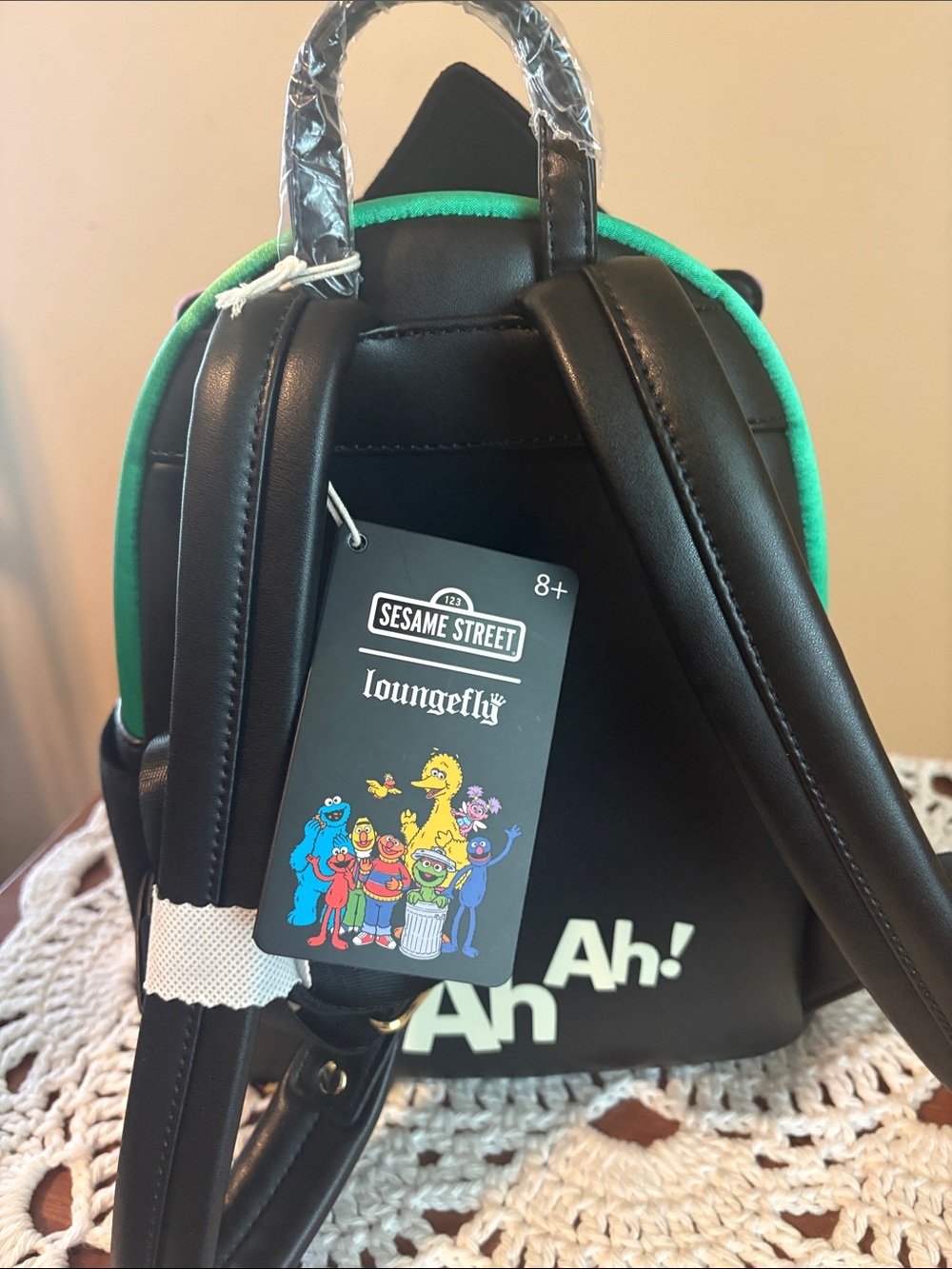 Loungefly Sesame Street Count von Count Purple Backpack Purse NWT - Picture 5 of 5